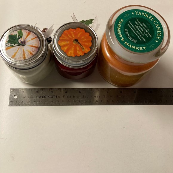 Christmas Candle Bundle (Lot of 3) - Yankee Christmas Cookie, Mini Mason Jar - Picture 12 of 12